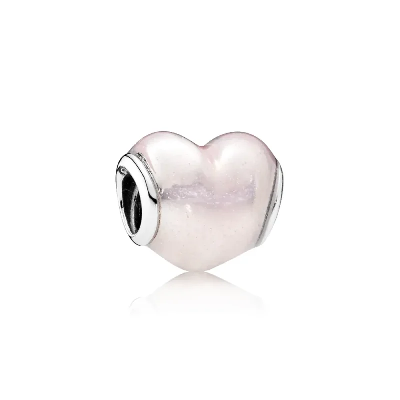 (kép) PANDORA ezüst charm, Csillogó szív 791886EN113