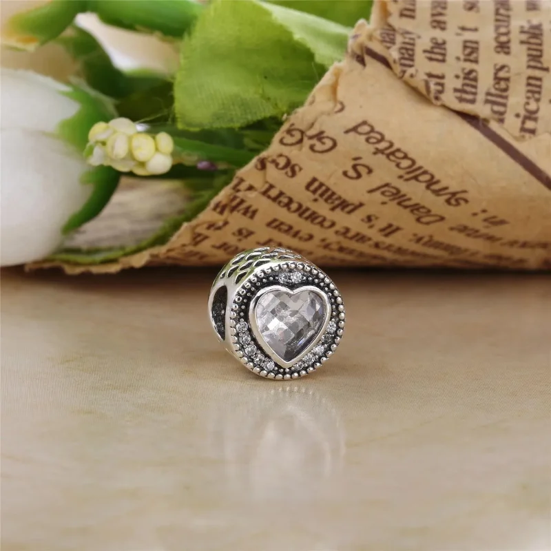 (kép) PANDORA ezüst charm, Csillogó szív - PX00210-1 - Megtekintés 2