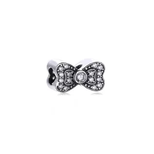 PANDORA ezüst charm, Csokornyakkendő (kép) PANDORA ezüst charm, Csokornyakkendő