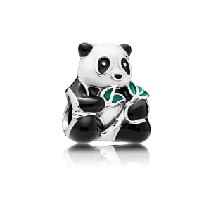 PANDORA ezüst charm, Édes Panda (kép) PANDORA ezüst charm, Édes Panda