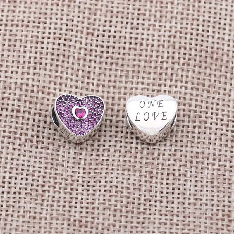 (kép) PANDORA ezüst charm, Édes szív - Megtekintés 2