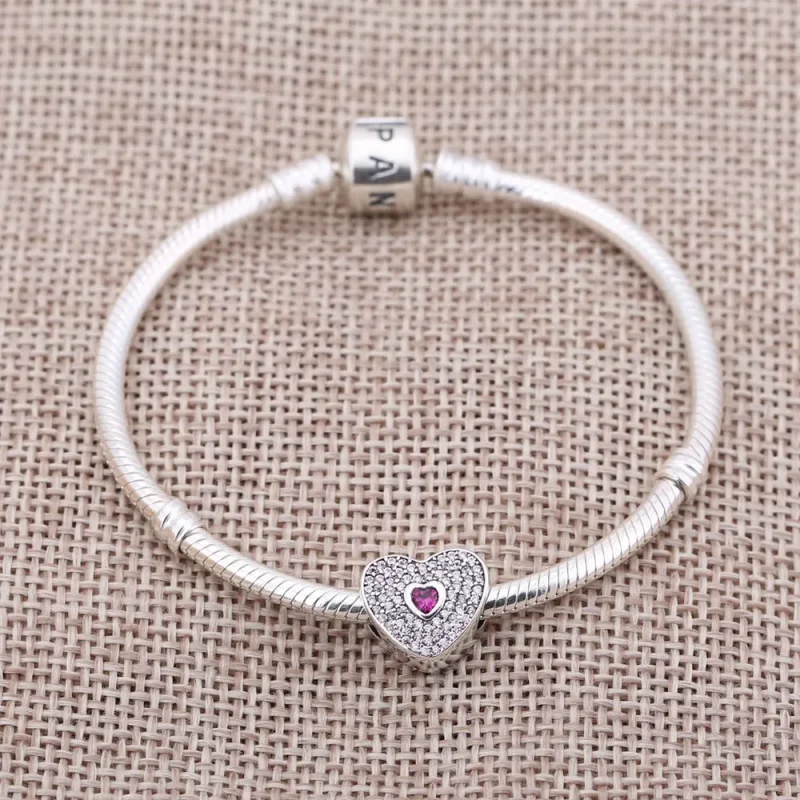 (kép) PANDORA ezüst charm, Édes szív - Megtekintés 3