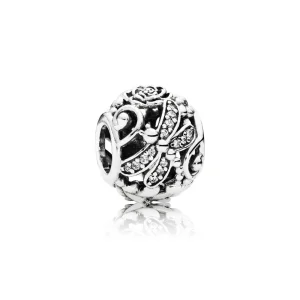 (kép) PANDORA ezüst charm, Dragonfly Meadow áttört