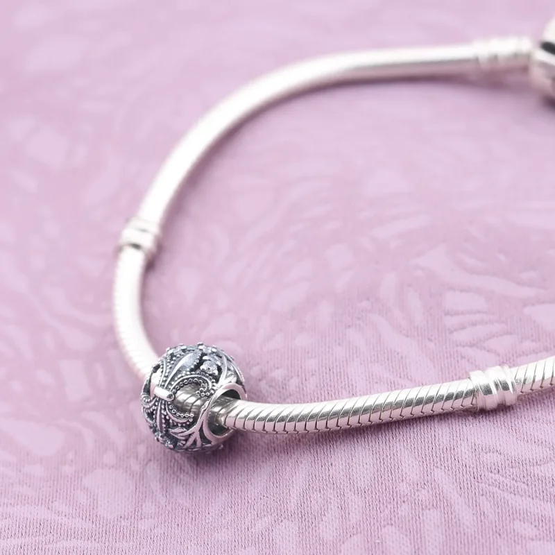 (kép) PANDORA ezüst charm, Fleur De Lis 791378CZ - Megtekintés 2