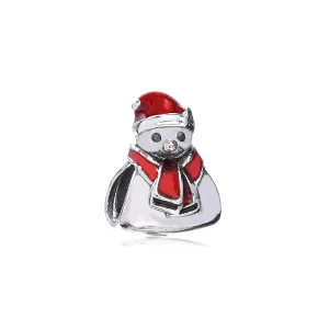 (kép) PANDORA ezüst charm, Hóember