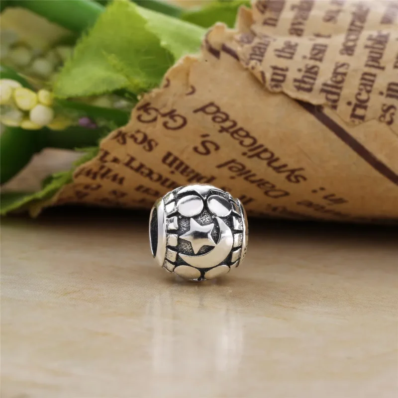 (kép) PANDORA ezüst charm, Hold és a csillagok - Megtekintés 2