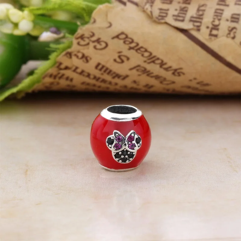 (kép) PANDORA ezüst charm, I ♥ Minnie Mouse - Megtekintés 2