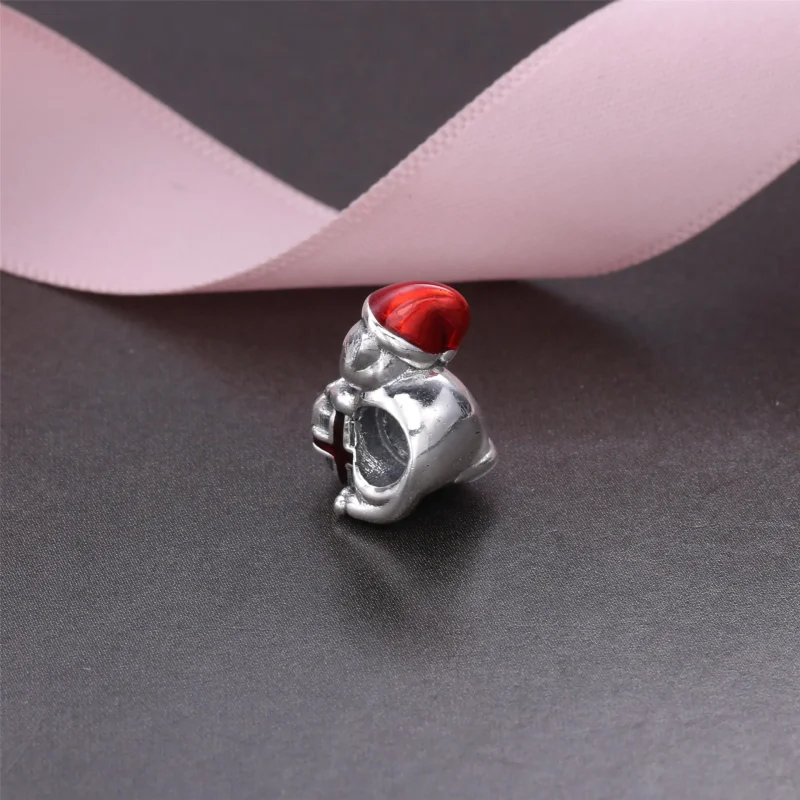 (kép) PANDORA ezüst charm, Karácsonyi cica - Megtekintés 3