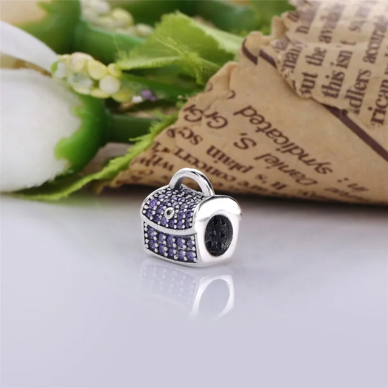 (kép) PANDORA ezüst charm, Kincsesláda - Megtekintés 3