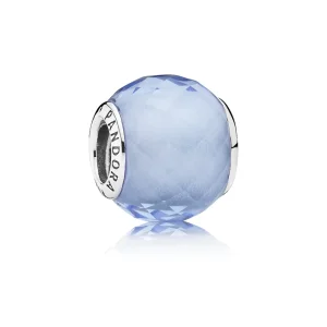 (kép) PANDORA ezüst charm, Kék vékony