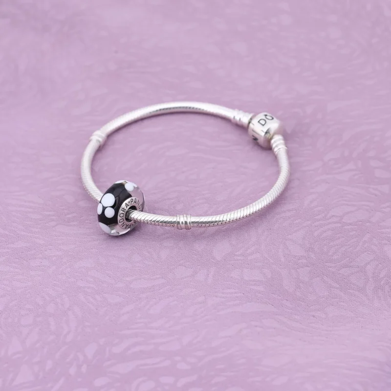 (kép) PANDORA ezüst charm, Klasszikus Mickey - Megtekintés 2