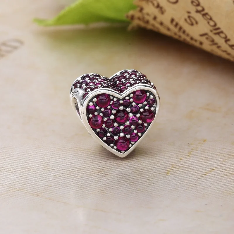 (kép) PANDORA ezüst charm, Káprázatos szív 792069PCZ - Megtekintés 2