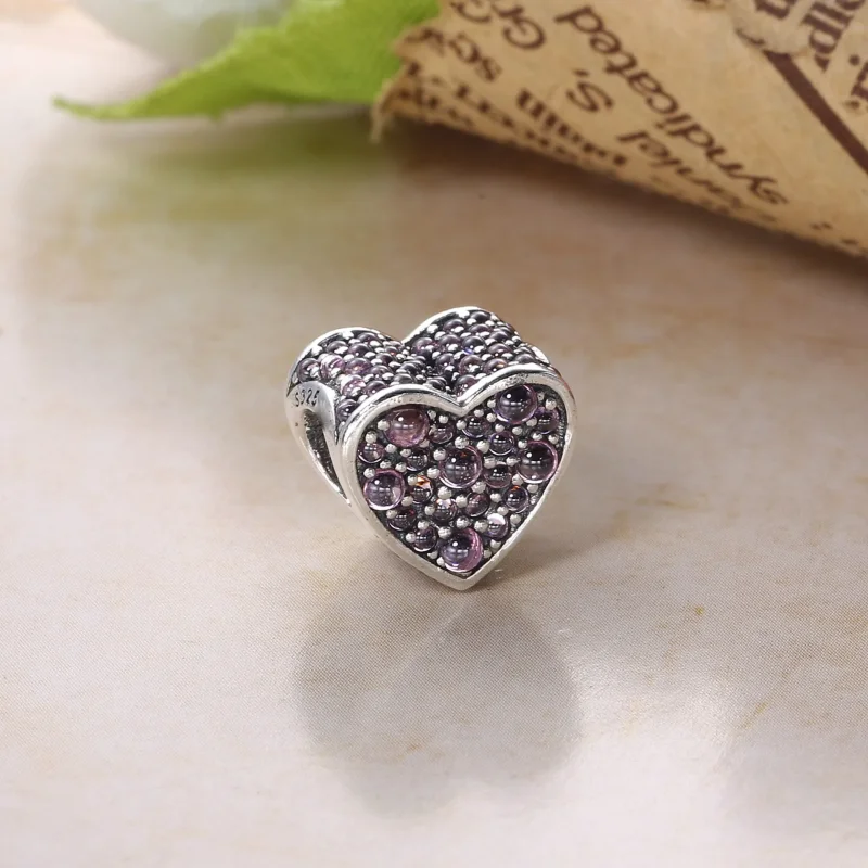 (kép) PANDORA ezüst charm, Káprázatos szív 792069PCZ - Megtekintés 3