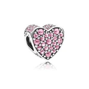 (kép) PANDORA ezüst charm, Káprázatos szív 792069PCZ