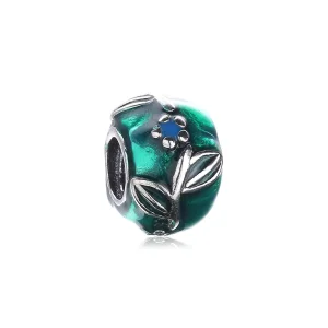 (kép) PANDORA ezüst charm, levél növényen PD0004-1