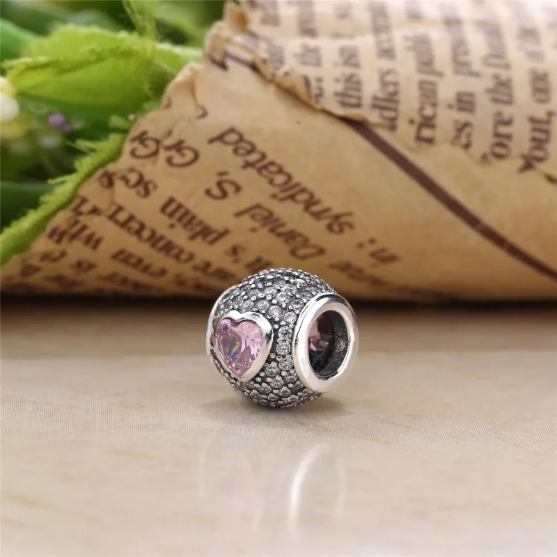 (kép) PANDORA ezüst charm, Magával ragadó Pavé szív - Megtekintés 4