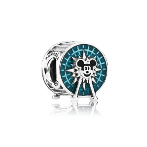 (kép) PANDORA ezüst charm, Mickey szórakoztató kereke