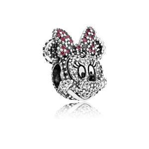 (kép) PANDORA ezüst charm, Minnie [Korlátozott kiadás]