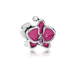 (kép) PANDORA ezüst charm, Orchidea