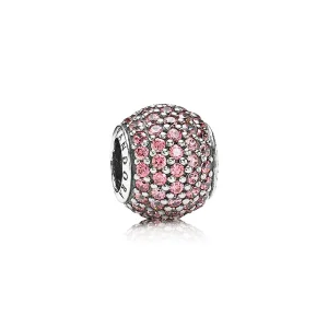 (kép) PANDORA ezüst charm, Pavé Ball