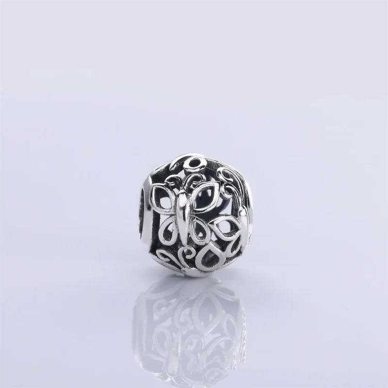 (kép) PANDORA ezüst charm, Pillangókert - Megtekintés 2