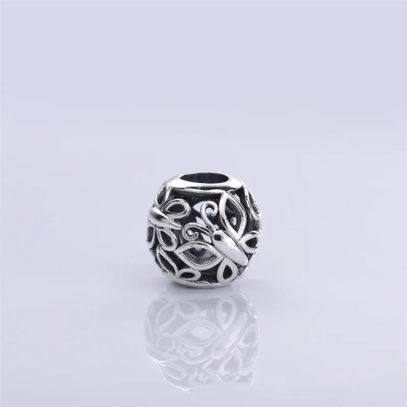 (kép) PANDORA ezüst charm, Pillangókert - Megtekintés 4