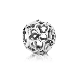 PANDORA ezüst charm, Primrose áttört (kép) PANDORA ezüst charm, Primrose áttört
