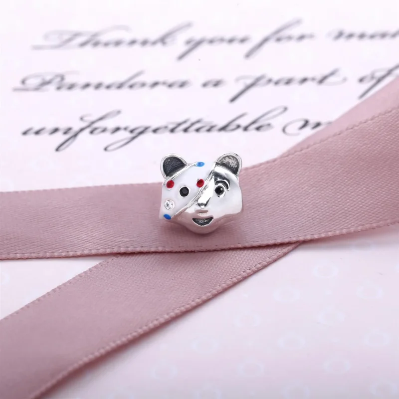 (kép) PANDORA ezüst charm, Pudsey Bear - Megtekintés 2