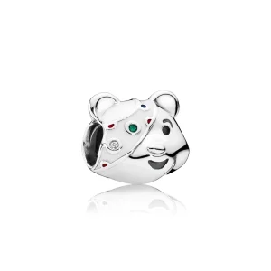 (kép) PANDORA ezüst charm, Pudsey Bear