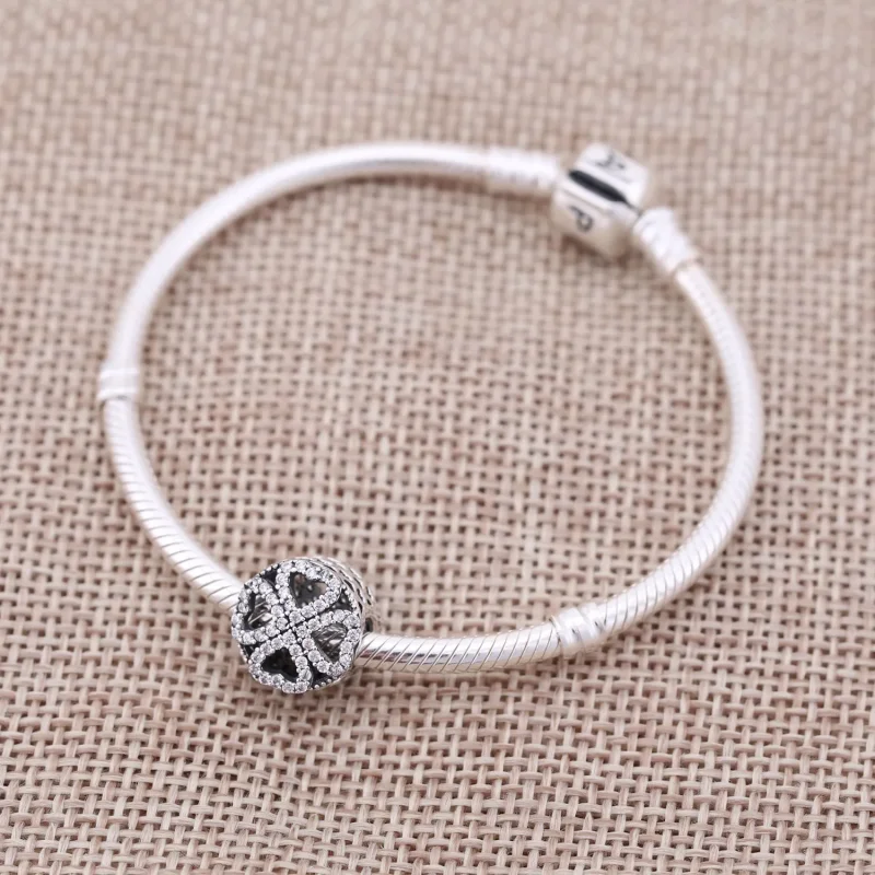 (kép) PANDORA ezüst charm, Szerelmes Szirmok - Megtekintés 2