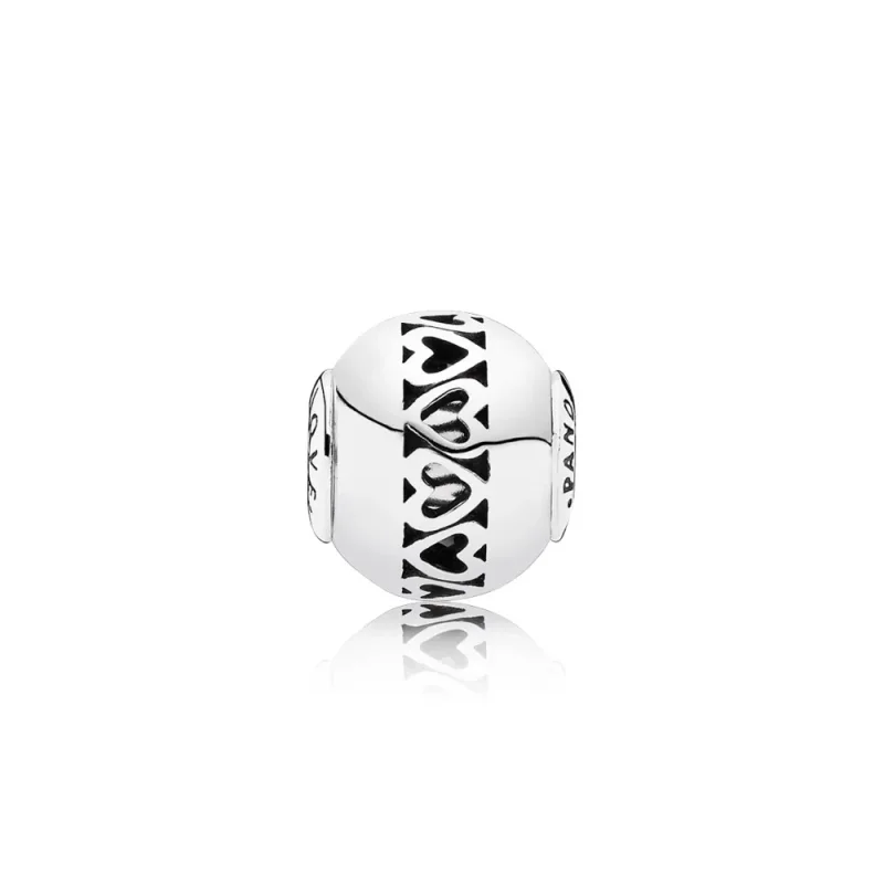 (kép) PANDORA ezüst charm, Szeretet