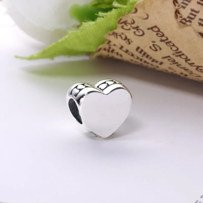 (kép) PANDORA ezüst charm, Szív - Megtekintés 3