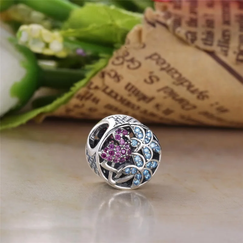 (kép) PANDORA ezüst charm, Trópusi flamingó - Megtekintés 5