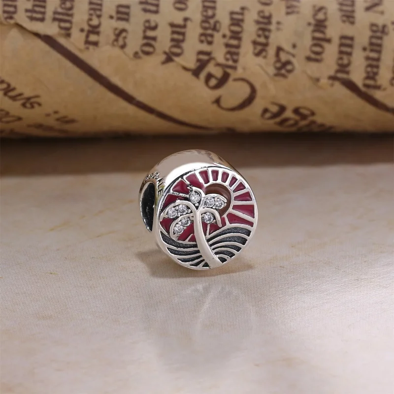 (kép) PANDORA ezüst charm, Trópusi naplemente - Megtekintés 2