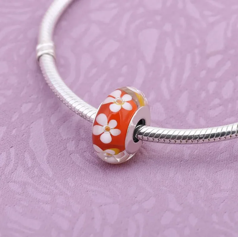 (kép) PANDORA ezüst charm, Vad virág tisztelegve - Megtekintés 2