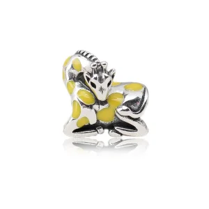 (kép) PANDORA ezüst charm, Zsiráf