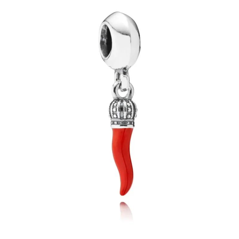 (kép) PANDORA ezüst függő charm, Cornicello