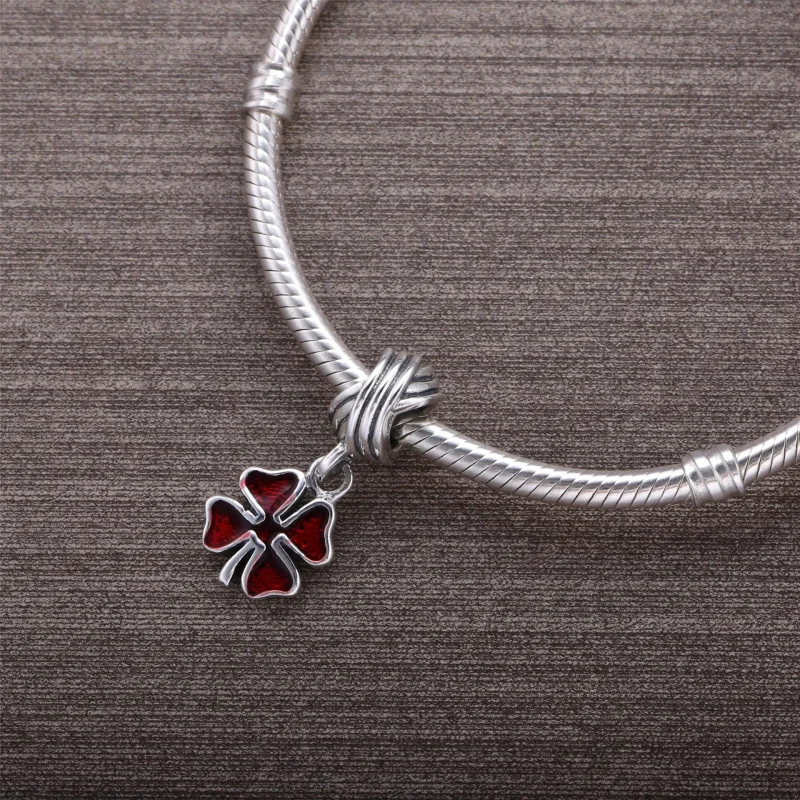 (kép) PANDORA ezüst függő charm, Lóhere - PJ00148-1G - Megtekintés 4