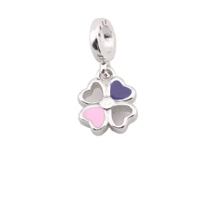 (kép) PANDORA ezüst függő charm, Lóhere - PJ0033-1KI
