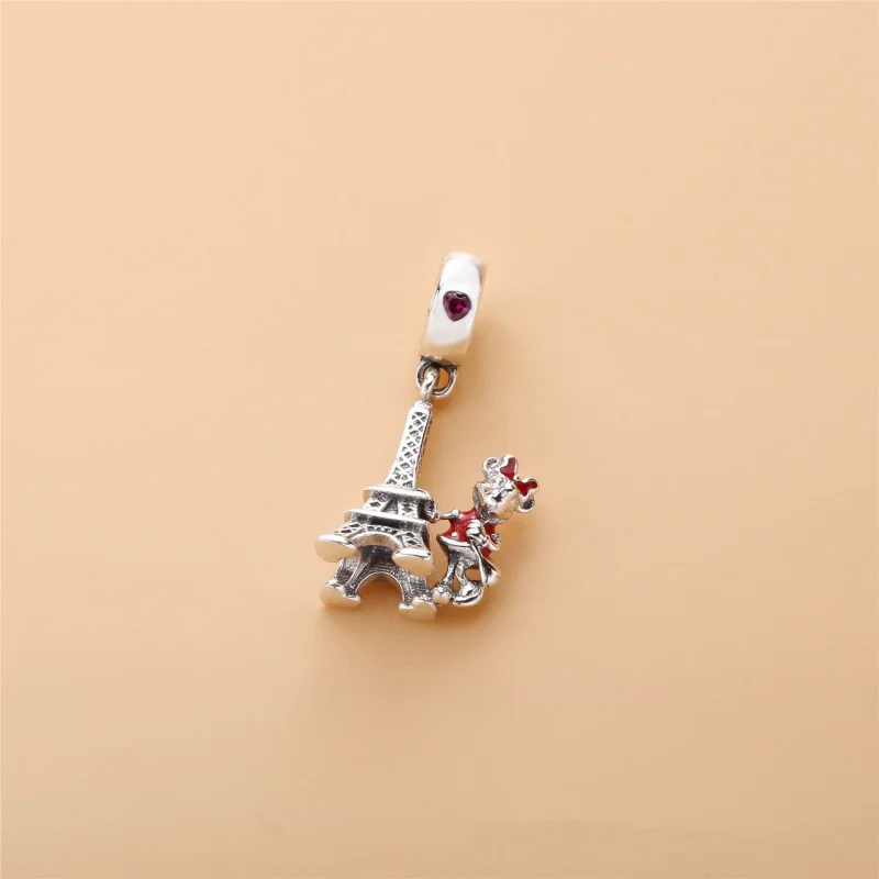 (kép) PANDORA ezüst függő charm, Minnie Mouse Eiffel-torony - Megtekintés 2