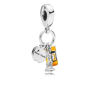 (kép) PANDORA ezüst függő charm, New York kiemelt eseményei