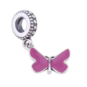 PANDORA ezüst függő charm, Pillangó (kép) PANDORA ezüst függő charm, Pillangó