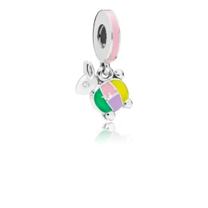 (kép) PANDORA ezüst függő charm, RABBIT LANTERN