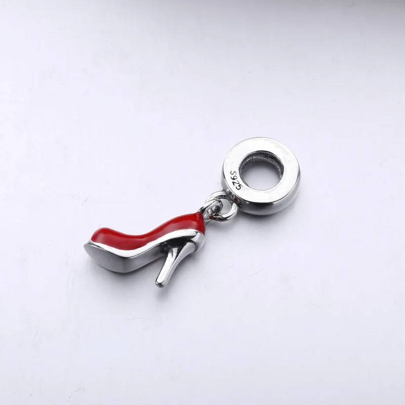 (kép) PANDORA ezüst függő charm, Red Stiletto - Megtekintés 2