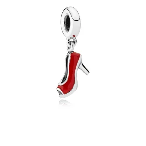 PANDORA ezüst függő charm, Red Stiletto (kép) PANDORA ezüst függő charm, Red Stiletto