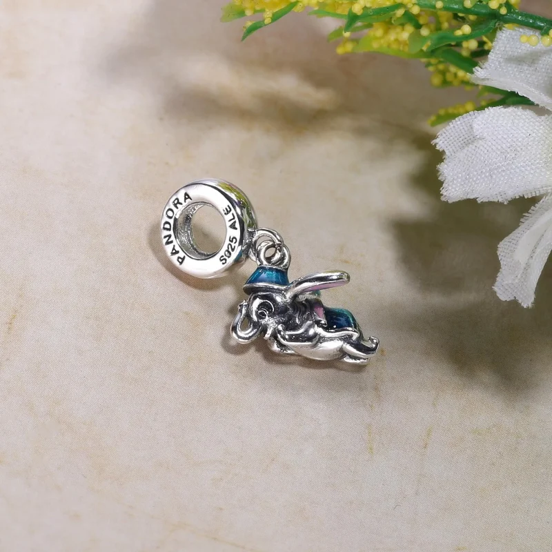 (kép) PANDORA ezüst függő charm, Repülő Dumbo - Megtekintés 3