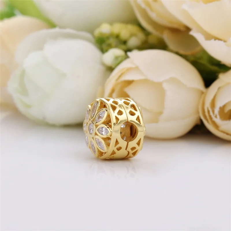(kép) PANDORA fényűző virág charm - 757639CZ - Megtekintés 3