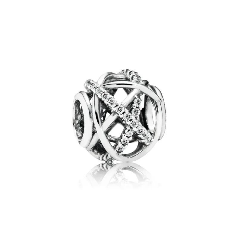 (kép) PANDORA Galaxis áttört mintás charm - 791388CZ