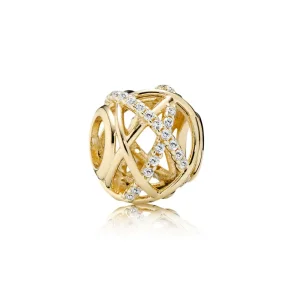 (kép) PANDORA Galaxis áttört mintás charm cirkóniával - 750827CZ