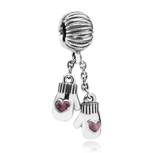 (kép) PANDORA Gyapjú kesztyű függő charm - 791181EN46